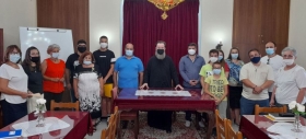 Αγιασμός στο Τμήμα της Σχολής Βυζαντινής Μουσικής στην Αγριά
