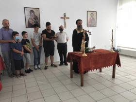 Αγιασμός στο Παράρτημα της Σχολής Βυζαντινής Μουσικής Αλμυρού